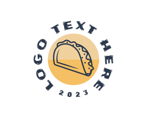 Mexican Dish Taco  logo design