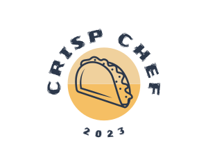 Mexican Dish Taco  logo design