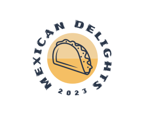 Mexican Dish Taco  logo design