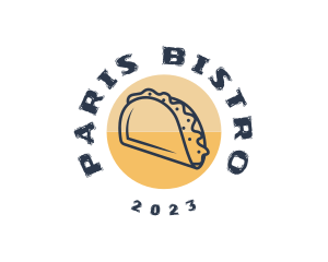 Mexican Dish Taco  logo design