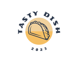 Mexican Dish Taco  logo design