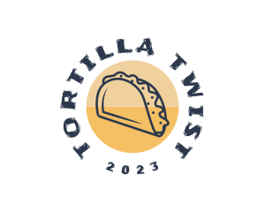 Tortilla - Mexican Dish Taco logo design