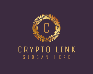 Financial Crypto Money Bitcoin logo design