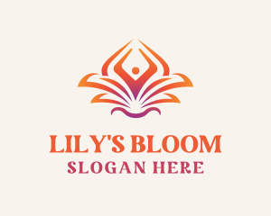 Lily - Wellness Meditate Flower logo design