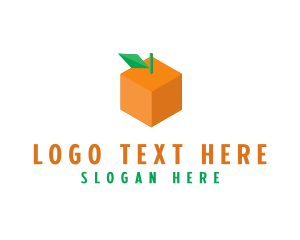 Red Box - Orange Cube Box logo design