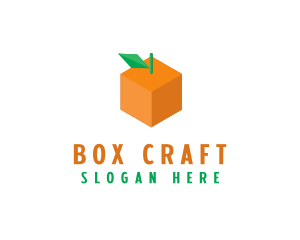 Box - Orange Cube Box logo design