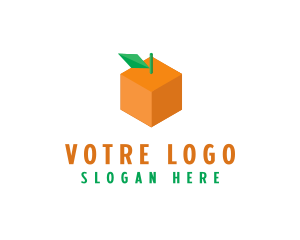 Orange - Orange Cube Box logo design