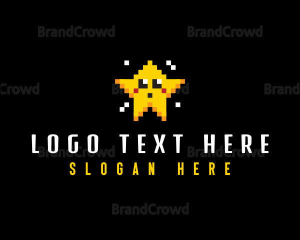 Pixel Gaming Star Logo