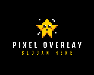 Pixel Gaming Star logo design