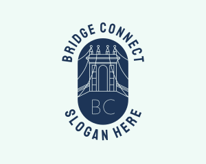 Bridge - Brooklyn Bridge Structure logo design