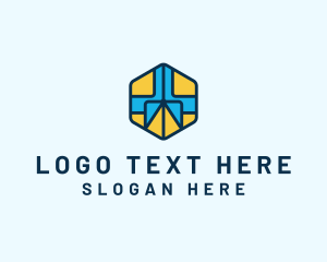 Hexagon - Marketing Cube Pattern logo design