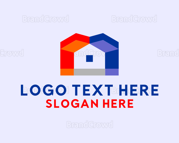 Geometric House Building Logo