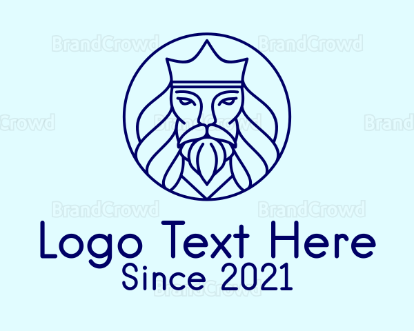 Blue Poseidon Avatar Logo