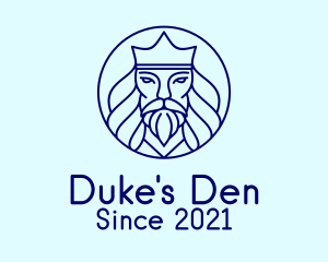 Duke - Blue Poseidon Avatar logo design