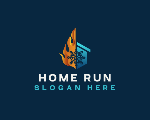 Ice Fire Home logo design