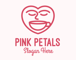 Pink Coffee Lover logo design