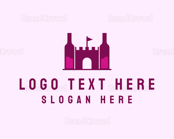 Wine Bottle Castle Logo