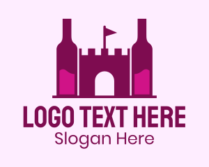 Wine Bottle Castle  Logo