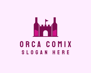 Wine Bottle Castle  Logo