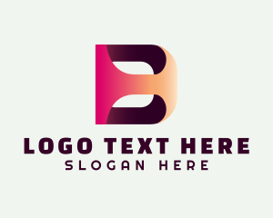 Corporation - Gradient 3D Letter D logo design