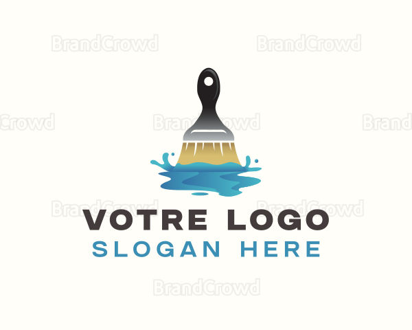 Paint Brush Painting Hardware Logo