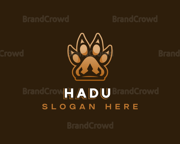 Lion Crown Paw Logo