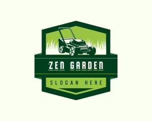 Grass Lawn Mower logo design