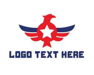 Usa - American Eagle Wing logo design