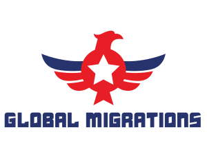 Immigration - American Eagle Wing logo design