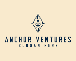 Anchor - Travel Navigation Anchor logo design