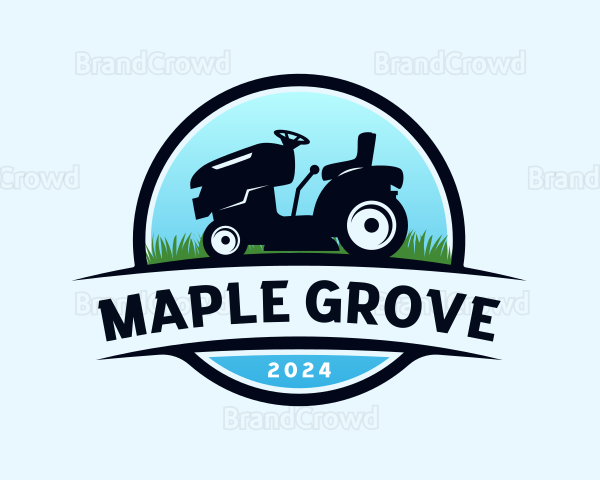 Lawn Mower Yard Logo