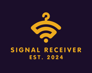 Hanger Wi-Fi Signal logo design