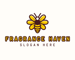 Bee Flower Insect logo design