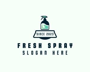 Spray - Spray Disinfection Cleaning logo design