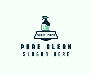 Spray Disinfection Cleaning  logo design