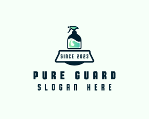 Disinfection - Spray Disinfection Cleaning logo design