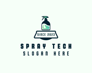 Spray Disinfection Cleaning  logo design