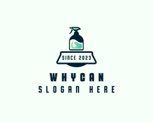 Sanitary - Spray Disinfection Cleaning logo design