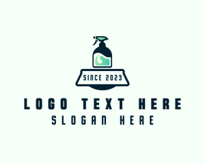 Spray - Spray Disinfection Cleaning logo design