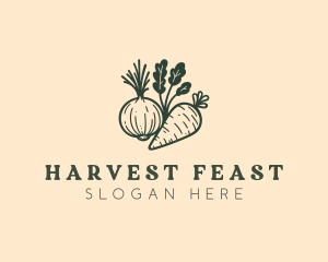 Farm Harvest Carrot logo design