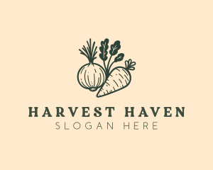 Farm Harvest Carrot logo design