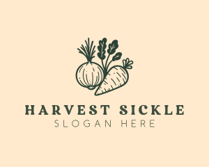 Farm Harvest Carrot logo design