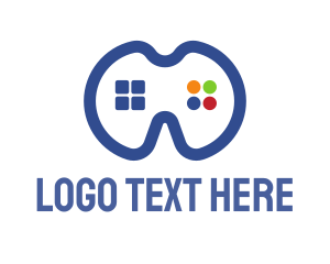 Play - Blue Gamers Pad logo design