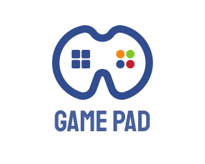 Blue Gamers Pad logo design