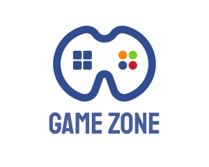 Blue Gamers Pad logo design