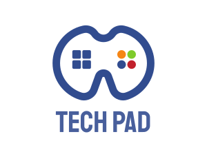 Blue Gamers Pad logo design