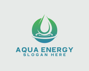 Aqua Nature Water logo design