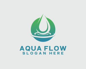 Fountain - Aqua Nature Water logo design
