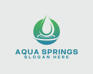 Fountain - Aqua Nature Water logo design