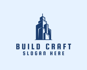 Construct - Building Tower Skyscraper logo design